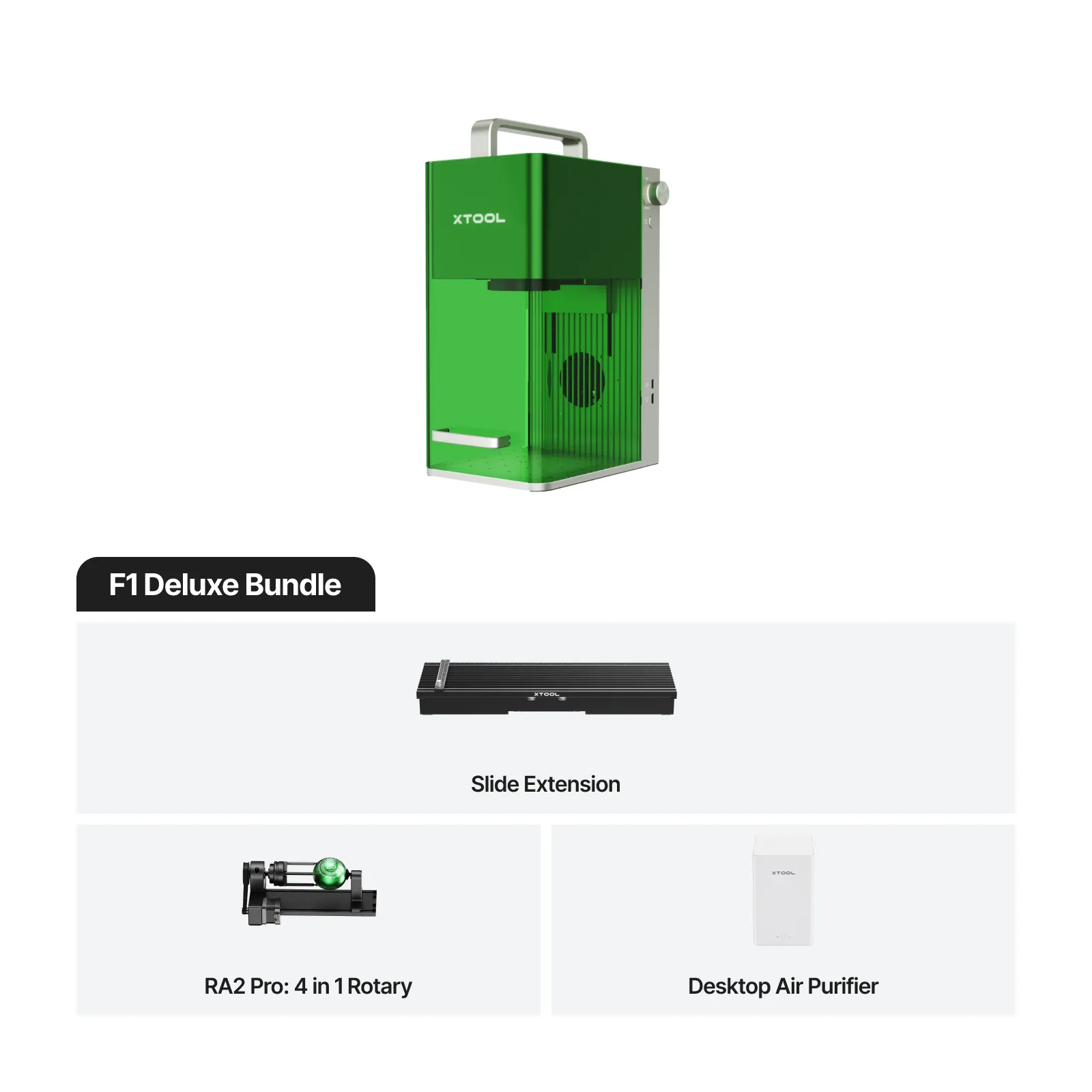 Xtool F1 IR&diodni ročni laser deluxe bundle