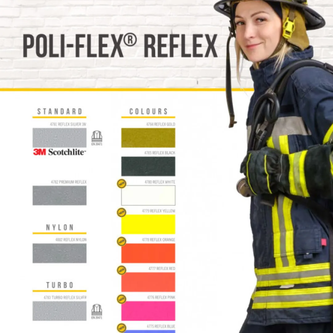 Poliflex reflex-silver 50cm x 1m