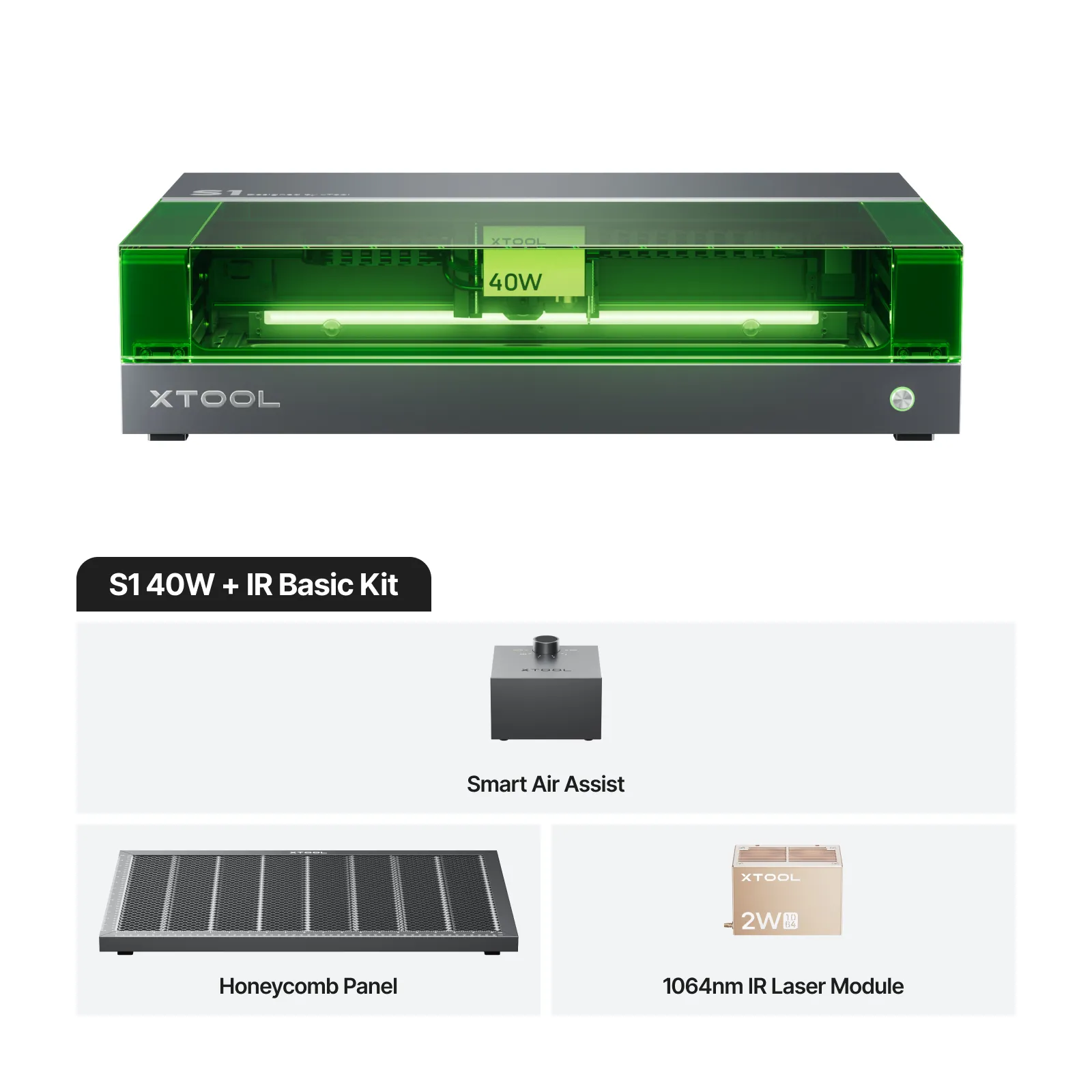 xTool S1 diodni laserski rezalnik 40W basic bundle