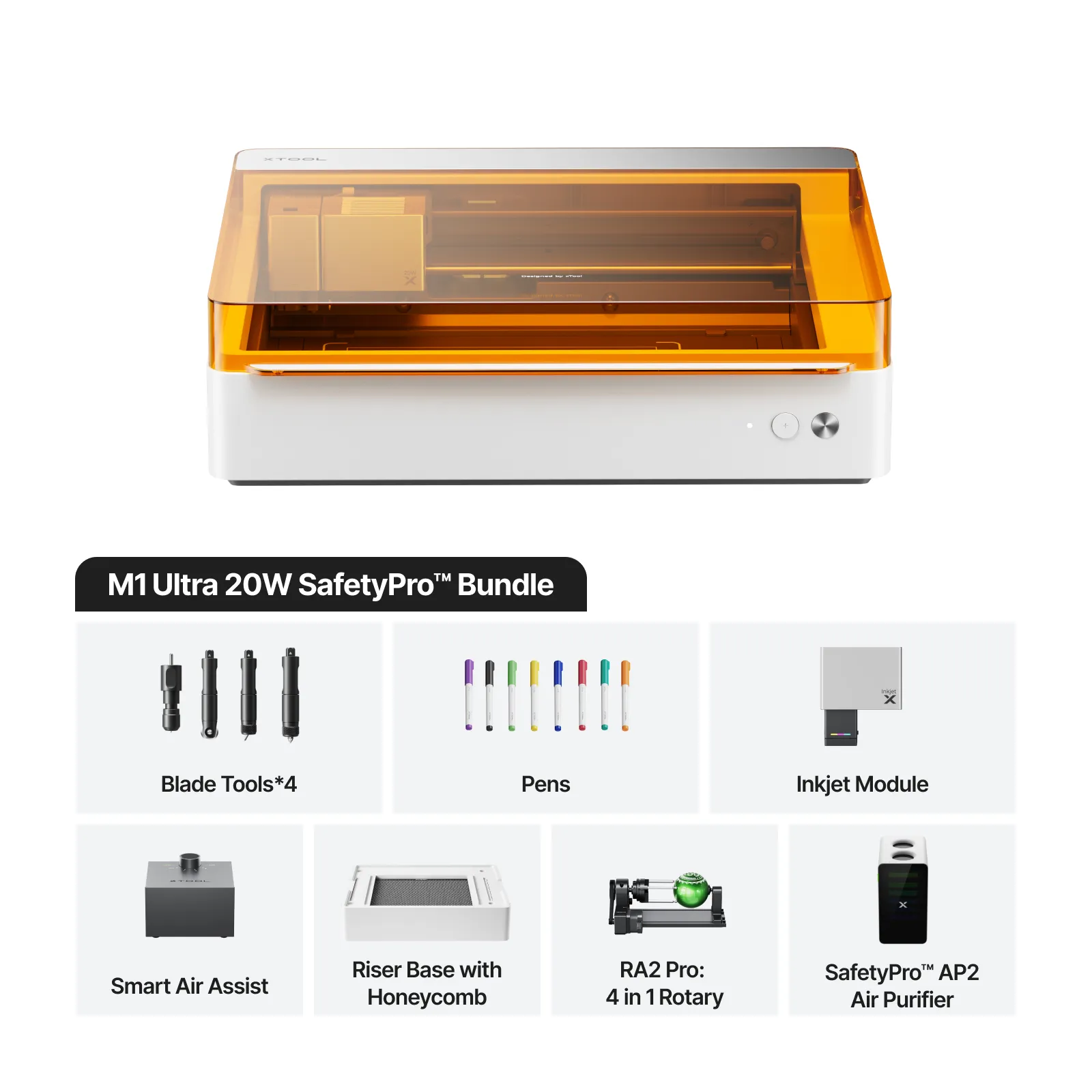 xTool M1 Ultra 20W SafetyPro™ Bundle