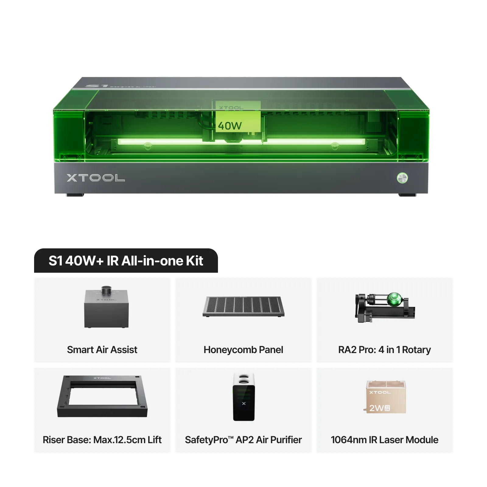 xTool S1 diodni laserski rezalnik 40W All in one