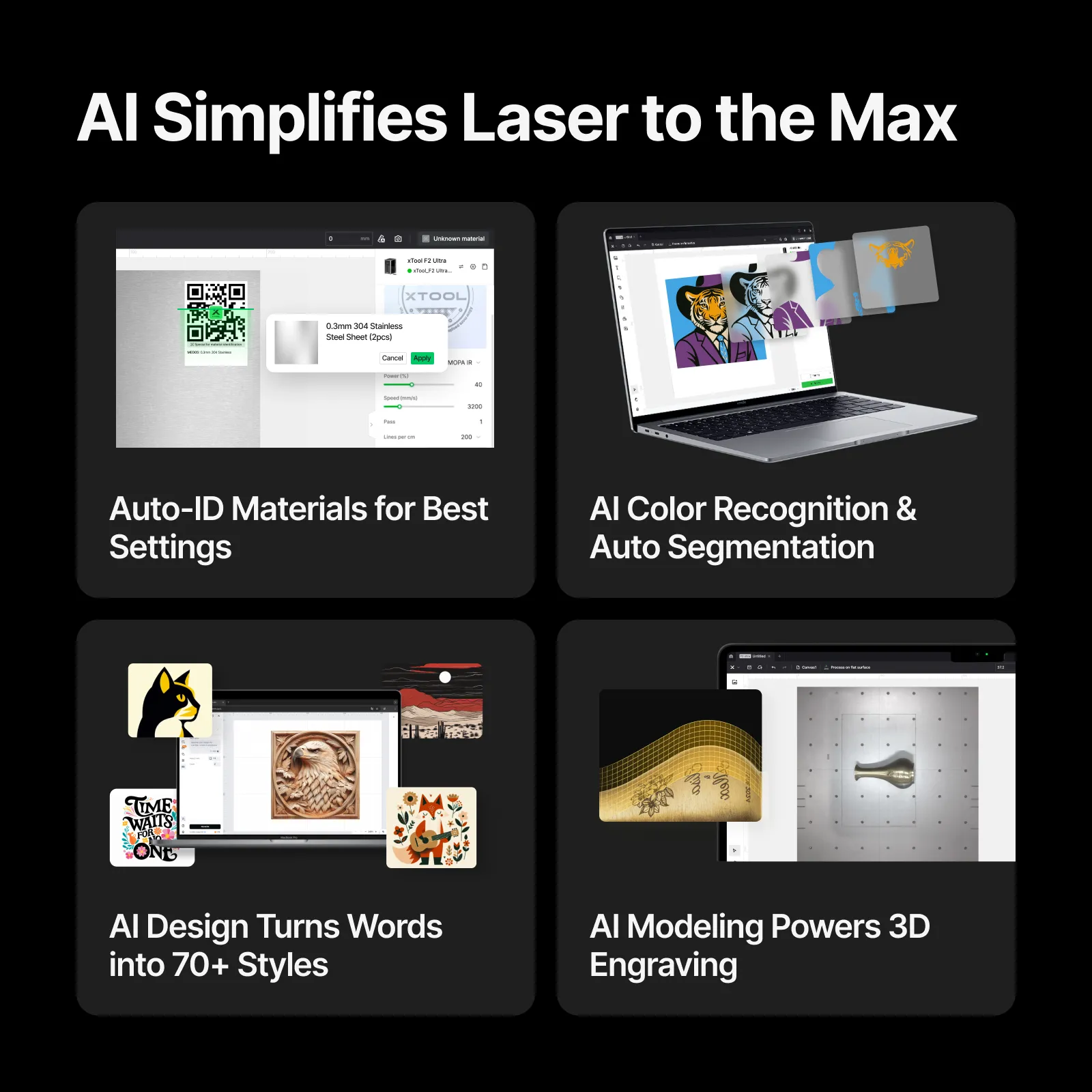 xTool F2 Ultra 60W MOPA & 40W Diode Dvojni Laser + slide podaljšek - Image 6