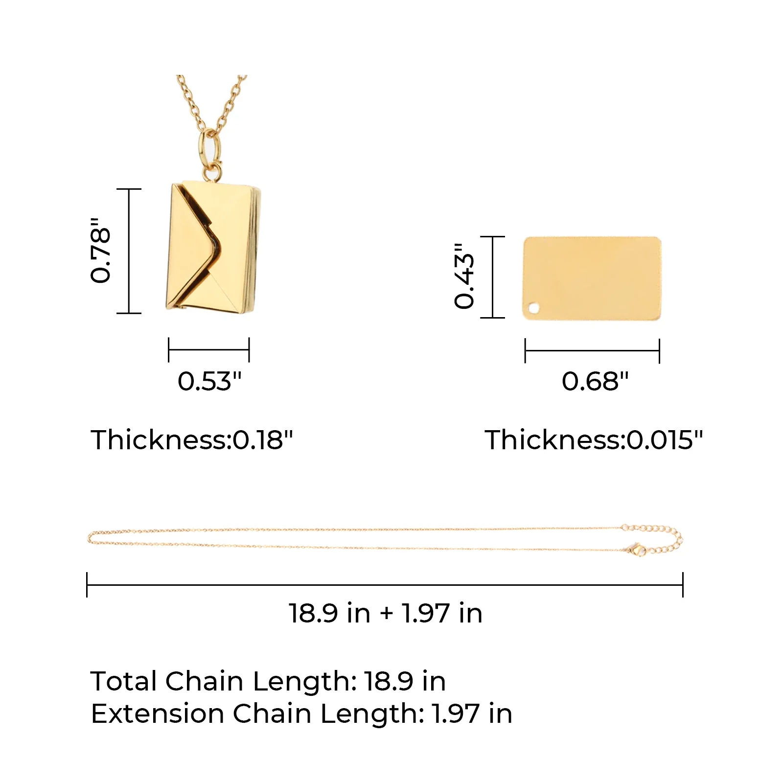 Ogrlica iz nerjavečega jekla v mešanih barvah (3-delna) - Image 4