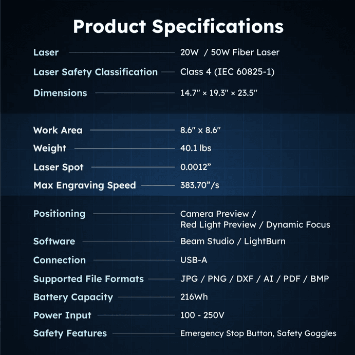 Flux namizni fiber laser Promark 20w (brez zaščite) - Image 6