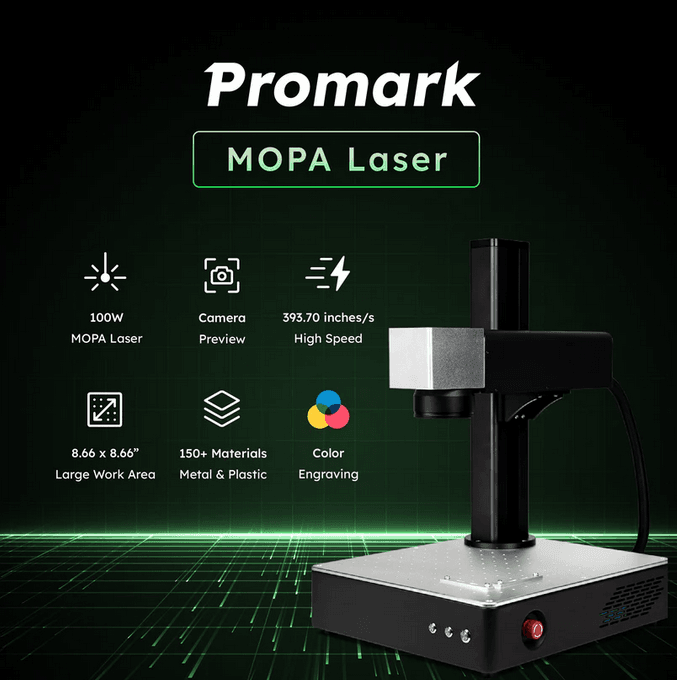 Flux Promark 20w MOPA laser z Safe+ zaščito