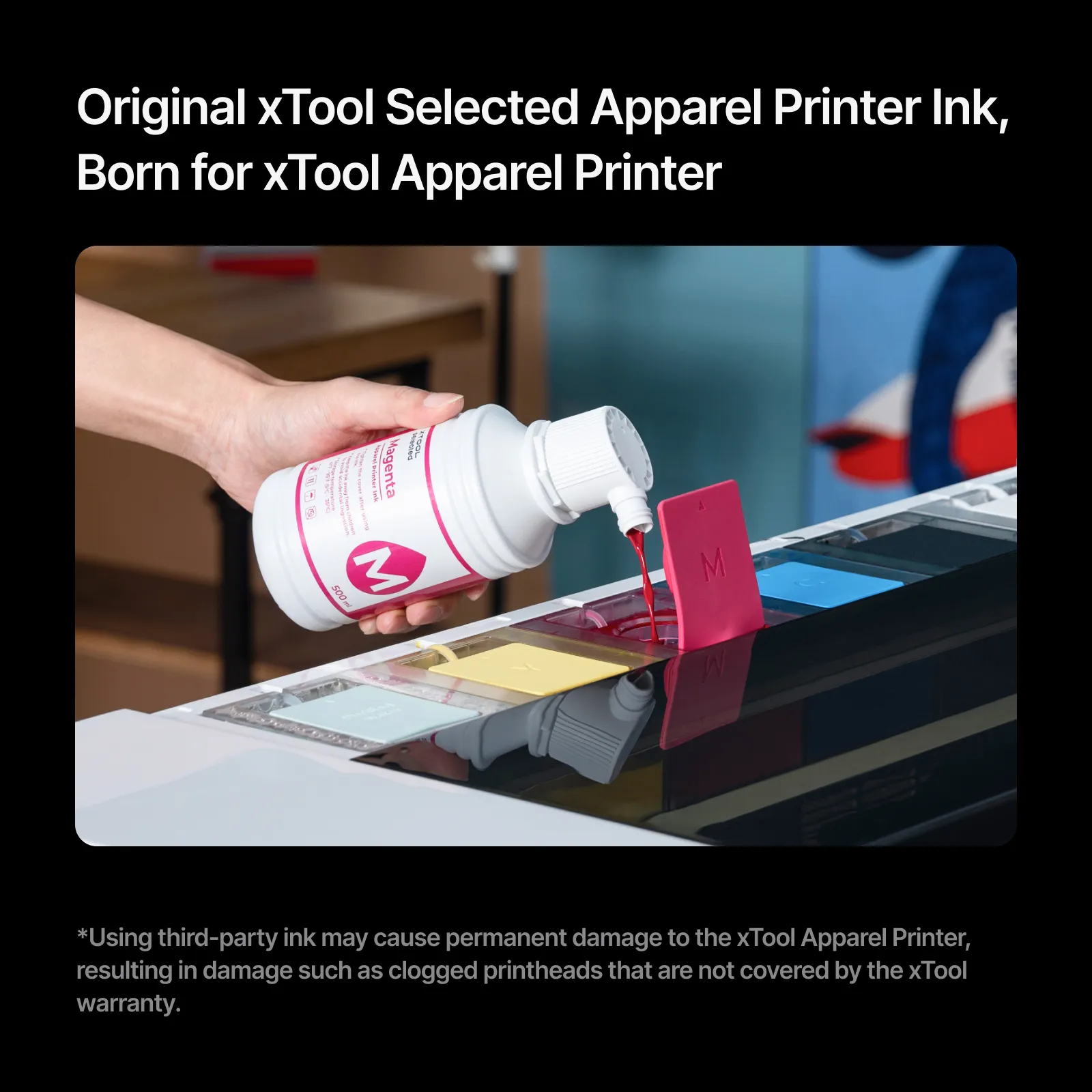 XTool selected Apparel printer čistilo tiskalne glave - Image 5